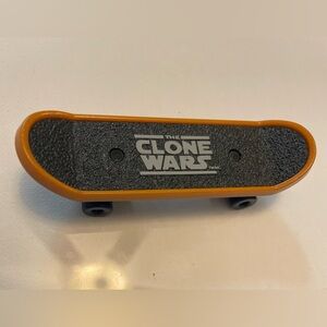 Star Wars Clone Wars Mini Skateboard finger board blue and black Toy
